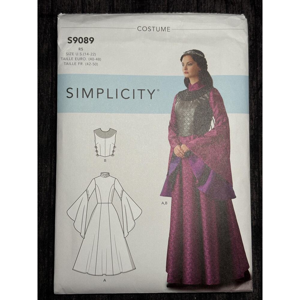 S9089 Simplicity Sewing Pattern Misses' Fantasy Costume | Size 14-22